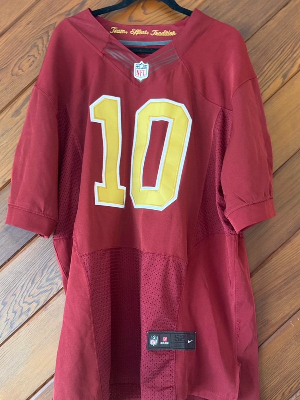 Nike NFL On Field RG3 Griffin III #10 Washington Redskins Jersey Sz 52